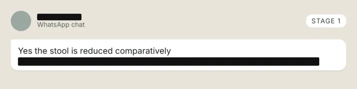 Message in stage 1