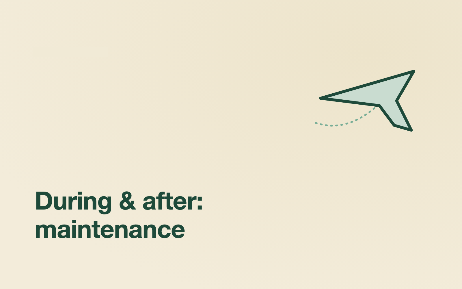 After you return: recovery